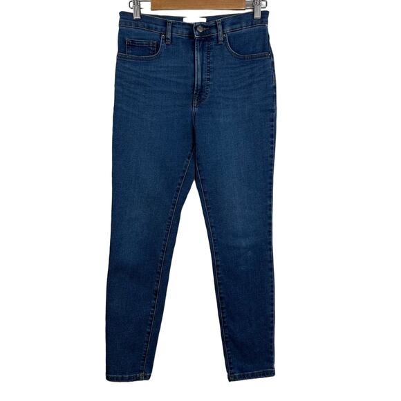 Everlane Medium Wash High Waisted Skinny Stretch Denim Ankle Jeans Size 29 - Picture 1 of 10